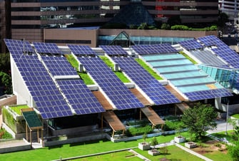 Solar panel on roof top